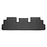 SMARTLINER Custom Fit Floor Mats 2nd Row Liner Black Compatible With 2022-2023 Nissan Pathfinder/Infiniti QX60 (SB0567)