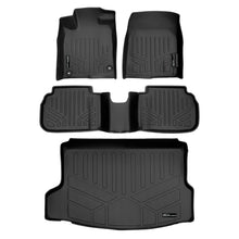 Load image into Gallery viewer, SMARTLINER Custom Fit Floor Mats 2 Rows and Cargo Liner Set Black Compatible With 2022-2025 Honda Civic Hatchback (SA0586/B0597/D0597)