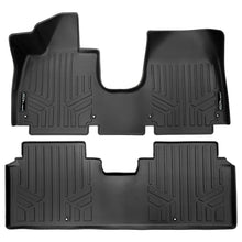 Load image into Gallery viewer, SMARTLINER All Weather Protection Custom Fit Black 2 Row Floor Mat Liner Set Compatible With 2023-2024 Genesis GV60 (SA0734/B0734)