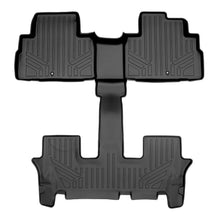 Load image into Gallery viewer, SMARTLINER All Weather Custom Fit Black 2nd &amp; 3rd Row Floor Mat Liner Set Compatible With 2020-2023 Kia Telluride with 2nd Bucket Seats Without Center Console (SB0447)