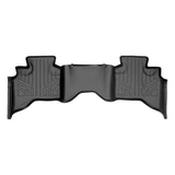 SMARTLINER Custom Fit Floor Mats 2nd Row Liner Black Compatible With 2009-2022 Dodge Ram 1500 Quad Cab Only (SB0048)