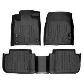 SMARTLINER Custom Fit All Weather Protection Black 2 Row Floor Liners Compatible With 2023-2025 Acura Integra (SA0586/B0586)