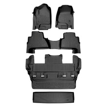 Load image into Gallery viewer, SMARTLINER Custom Fit All Weather Protection Black 3 Row Floor Liners &amp; Cargo Liner behind the 3rd Row Seats Compatible With 2015-2020 Cadillac Escalade (SA0136/B0163/C0153/E0153)