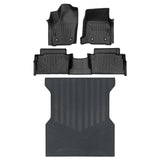 SMARTLINER Custom Fit All Weather Protection Black 2 Row Floor Liners & Rubber Truck Bed Mats Compatible With 2024-2025 Toyota Tacoma (SA0743/B0743/J0743)