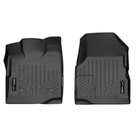 SMARTLINER Custom Floor Mats 1st Row Liner Set Black Compatible With 2011-2017 Chevy Equinox / GMC Terrain with Dual Front Floor Posts (SA0119)