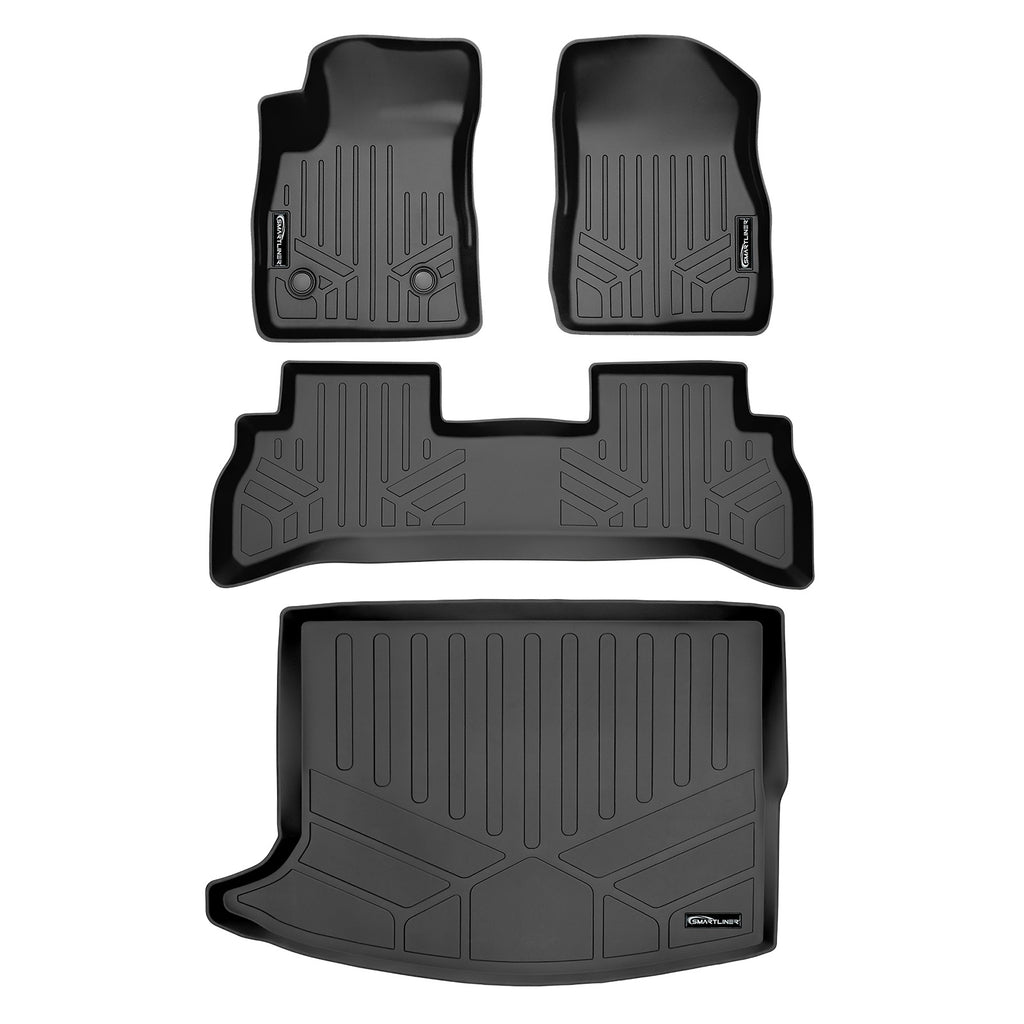 SMARTLINER Floor Mats and Cargo Liner Behind 2nd Row Black Compatible With 2020-2025 Buick Encore GX (SA0511/B0511/D0511)