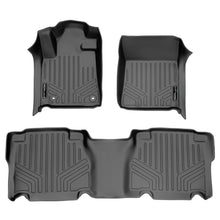 Load image into Gallery viewer, SMARTLINER Custom Fit Floor Mats 2 Row Liner Set Grey for 2012-2013 Toyota Tundra CrewMax Cab (SA2108/B2022)