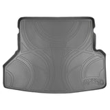 SMARTLINER All Weather Custom Fit Cargo Trunk Liner Floor Mat Behind 2nd Row Grey Compatible With 2008-2013 Toyota Highlander (SD2057)