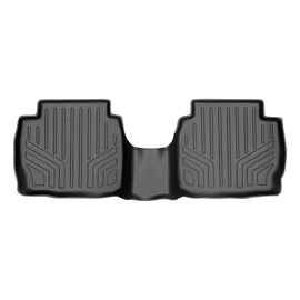 SMARTLINER Custom Fit Floor Mats 2nd Row Liner Black Compatible With 2013-2020 Ford Fusion / Lincoln MKZ (SB0133)