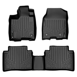 SMARTLINER Custom Fit All Weather Protection Black 2 Row Floor Liners Compatible With 2013-2018 Acura RDX (SA0235/B0235)