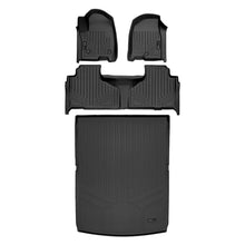 Load image into Gallery viewer, SMARTLINER 2 Row Floor Mats &amp; Cargo Liner Behind 2nd Row Set Compatible With 2021-2024 Cadillac Escalade ESV with 2nd Row Bench Seat (SA0524/B0525/D0526-R)