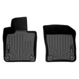 SMARTLINER All Weather Protection Custom Fit Black 1st Row Floor Mat Liner Set Compatible With 2019-2023 Volvo S60 & S60 Plug-In Hybrid (SA0661-R)