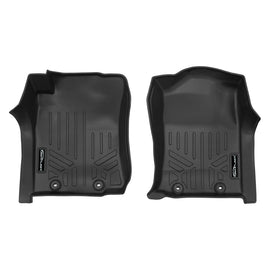 SMARTLINER Custom Fit Floor Mats 1st Row Liner Set Black Compatible With 2012-2015 Toyota Tacoma (SA0107)