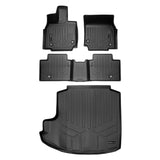 SMARTLINER Custom Fit All Weather Protection Black 2 Row Floor Liners & Cargo Liner behind the 2nd Row Seats Compatible With 2023-2025 Toyota Crown (SA0694/B0694/D0694)