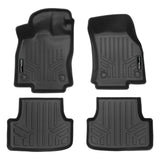 SMARTLINER All Weather Protection Custom Fit Black 2 Row Floor Mat Liner Set Compatible With 2022-2024 Volkswagen Golf R/ Golf GTI (SA0741/B0741-R)