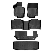 Load image into Gallery viewer, SMARTLINER Custom Fit Floor Mats 3 Rows and Cargo Liner Behind 3rd Row Set Black 2020-2023 Mercedes-Benz GLE-Class 7/8 Passenger (SA0471/B0471/C0471/E0471)