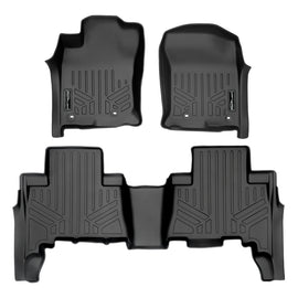 SMARTLINER Custom Fit Floor Mats 2 Row Liner Set Black Compatible With 2013-2022 Toyota 4Runner / 2014-2022 Lexus GX460 (SA0120/B0120)