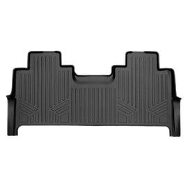 SMARTLINER Floor Mats 2nd Row Liner Black Compatible With 2017-2022 Ford F-250 / F-350 Super Duty Crew Cab with 1st Row Bucket Seats (SB0246)