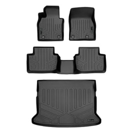SMARTLINER Custom Fit All Weather 2 Row Floor Mats & Cargo Liner Behind 2nd Row Set Compatible With 2020-2023 Mazda CX-30 (SA0503/B0503/D0503)