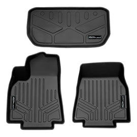 SMARTLINER All Weather Protection Custom Fit Black 1st Row Floor Liner and Front Trunk Liner Set Compatible With 2020-2023 Tesla Model Y (SA0529/F0529)