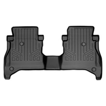 Load image into Gallery viewer, SMARTLINER Custom Fit Floor Mats 2nd Row Liner Black Compatible With 2020-2023 Jeep Gladiator with Non Lockable Rear Underseat Storage (SB0479)