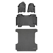 Load image into Gallery viewer, SMARTLINER Floor Mats 2 Rows - Truck Bed Mat Liner Set Black 2019-2022 Ram 1500 Only Fits Crew Cab w/o Rear Underseat Storage (SA0426/B0369/K0369)