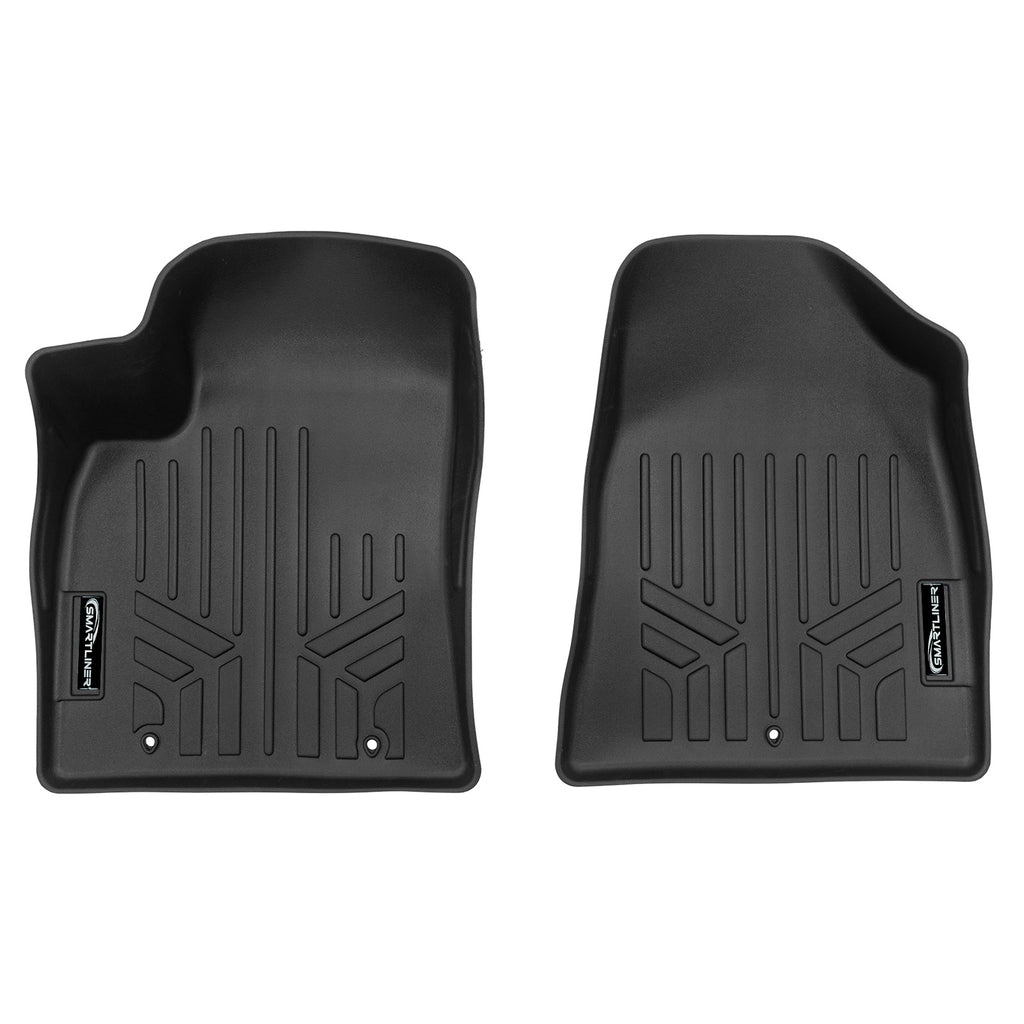 SMARTLINER All Weather Protection Custom Fit Black 1st Row Floor Mat Liner Set Compatible With 2024-2025 Hyundai Kona Electric (SA0747)