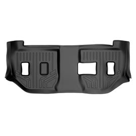 SMARTLINER Custom Fit Floor Mats 3rd Row Liner Black Compatible With 2nd Row Bench Seat 2015-2020 Suburban / GMC Yukon XL / Escalade ESV (SC0166)