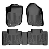 SMARTLINER Custom Fit All Weather Protection Black 2 Row Floor Liners Compatible With 2013-2018 Toyota RAV4 (SA0134/B0134)