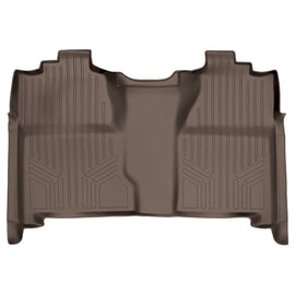 SMARTLINER Custom Floor Mats 2nd Row Liner Tan Compatible With 2007-2013 Silverado/Sierra 1500 Crew Cab - 2007-2014 2500/3500 HD Crew Cab (SB1020)