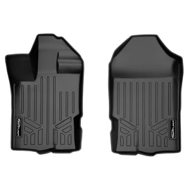 SMARTLINER Custom Fit Floor Mats 1st Row Liner Set Black Compatible With Vinyl Flooring 2019-2021 Ford Ranger (SA0454)