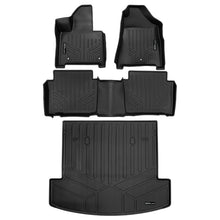 Load image into Gallery viewer, SMARTLINER All Weather Custom Fit Black 2 Row Floor Liner Set &amp; Cargo Liner Behind 2nd Row Set Compatible With 2024 Hyundai Santa Fe Hybrid (SA0742/B0751/D0742)