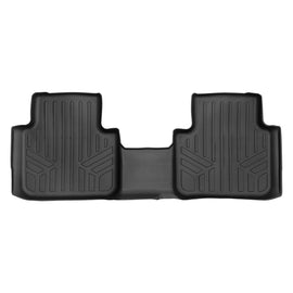 SMARTLINER All Weather Custom Fit Floor Mats 2nd Row Liner Black Compatible With 2018-2022 Volkswagen Atlas with 2nd Row Bench Seat (SB0300)