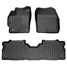 Load image into Gallery viewer, SMARTLINER Custom Fit Floor Mats 2 Row Liner Set Black Compatible With 2012-2017 Toyota Prius V (SA0123/B0124)