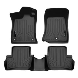 SMARTLINER Custom Fit All Weather Protection Black 2 Row Floor Liners Compatible With 2021-2025 Acura TLX (SA0614/B0614)