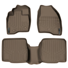 Load image into Gallery viewer, SMARTLINER Custom Fit Floor Mats 2 Row Liner Set Tan Compatible With 2011-2014 Ford Explorer without 2nd Row Center Console (SA1082/B1082)