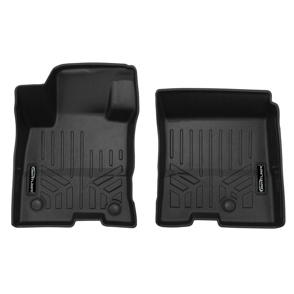 SMARTLINER Custom Fit All Weather Black 1st Row Floor Mat Liners Compatible With 2022-2024 Ford Maverick (SA0591)