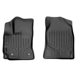 SMARTLINER Floor Mats 1st Row Liner Set Black Compatible With 2014-2019 Toyota Corolla Automatic Transmission (SA0147)