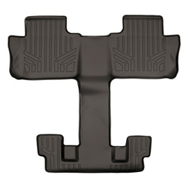 SMARTLINER Custom Fit Floor Mats 2nd and 3rd Row Liner Cocoa Compatible With 2017-2021 GMC Acadia with 2nd Row Bucket Seats (SB3230)