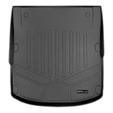 SMARTLINER Custom Fit All Weather Protection Black Cargo Liner behind the 2nd Row Seats Compatible With 2017-2025 Audi A4/S4 (SD0352)