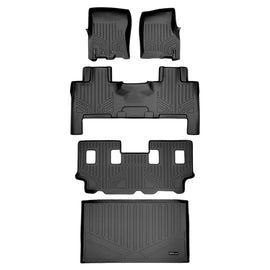 SMARTLINER Floor Mats - Cargo Liner Behind 3rd Row Set Compatible With 11-17 Expedition EL/Navigator L with 2nd Row Bench Seat or Console (SA0183/B0183/C0185/E0185)