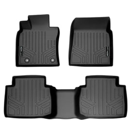 SMARTLINER Custom Fit Floor Mats 2 Row Liner Set Black Compatible With 2018-2024 Toyota Camry Standard Models Only (SA0330/B0330)