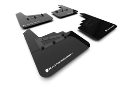 Rally Armor 21-25 Ford F-150 (Excl. Raptor) Black UR Mud Flap w/White Logo (MF115-UR-BLK-WH)