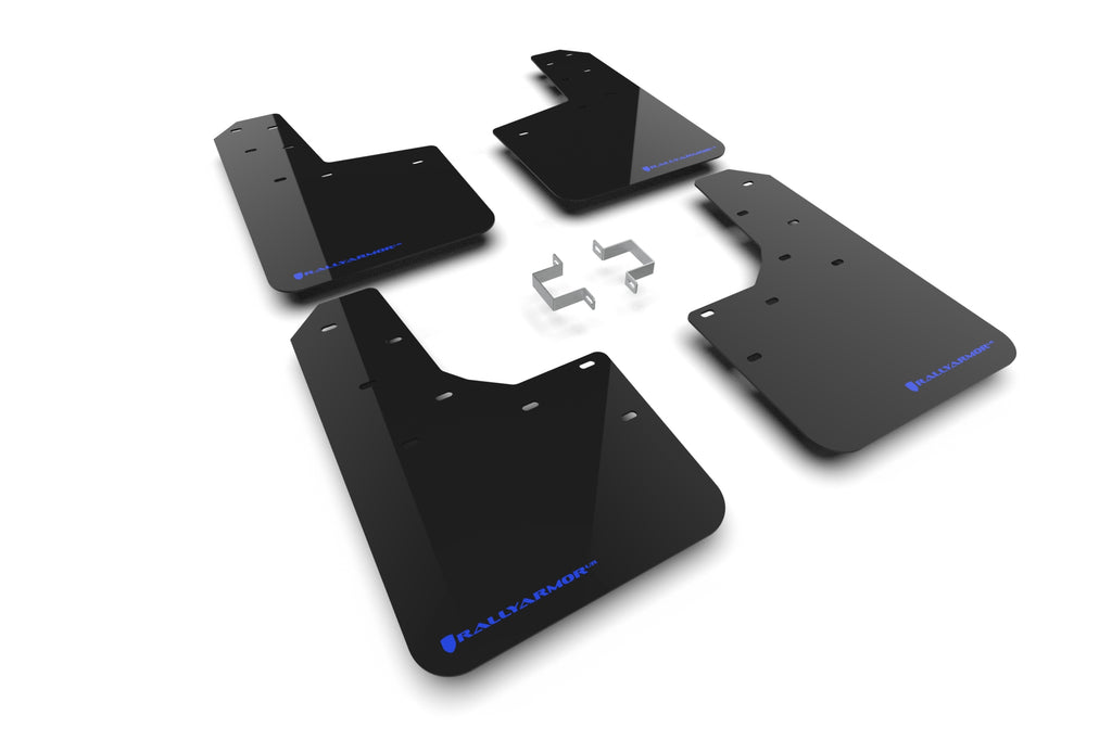 Rally Armor 23-25 Ford Ranger Raptor Black UR Mud Flap Blue Logo (MF123-UR-BLK-BL)