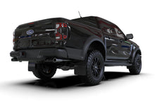 Load image into Gallery viewer, Rally Armor 23-25 Ford Ranger Raptor Black UR Mud Flap Metallic Black Logo (MF123-UR-BLK-MBK)