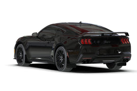 Rally Armor 2024+ Ford Mustang Black UR Mud Flap w/ Metallic Black Logo (MF126-UR-BLK-MBK)