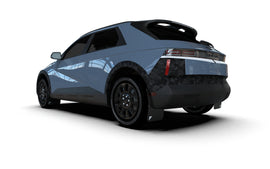 Rally Armor 2025 Hyundai Ioniq 5 XRT Black Mud Flap Silver Battery Logo (MF127-BAT-BLK-SIL)