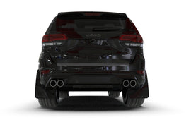 Rally Armor 18-22 Jeep Grand Cherokee SRT Trackhawk Black UR Mud Flap - Metallic Black Logo (MF134-UR-BLK-MBK)