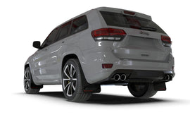 Rally Armor 18-22 Jeep Grand Cherokee SRT Trackhawk Black UR Mud Flap - Red Logo (MF134-UR-BLK-RD)