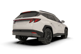 Rally Armor 2025+ Hyundai Tucson (Excl. ICE & XRT) Black UR Mud Flap w/ White Logo (MF135-UR-BLK-WH)